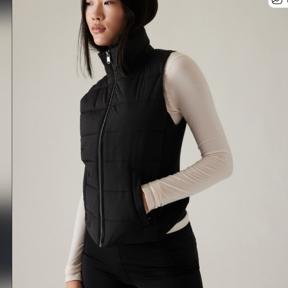 Black Athleta Running Vest